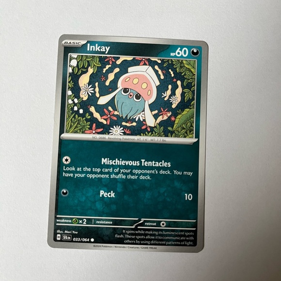 Pokemon Other - Inkay 033/064 Sv: Shrouded Fable Regular